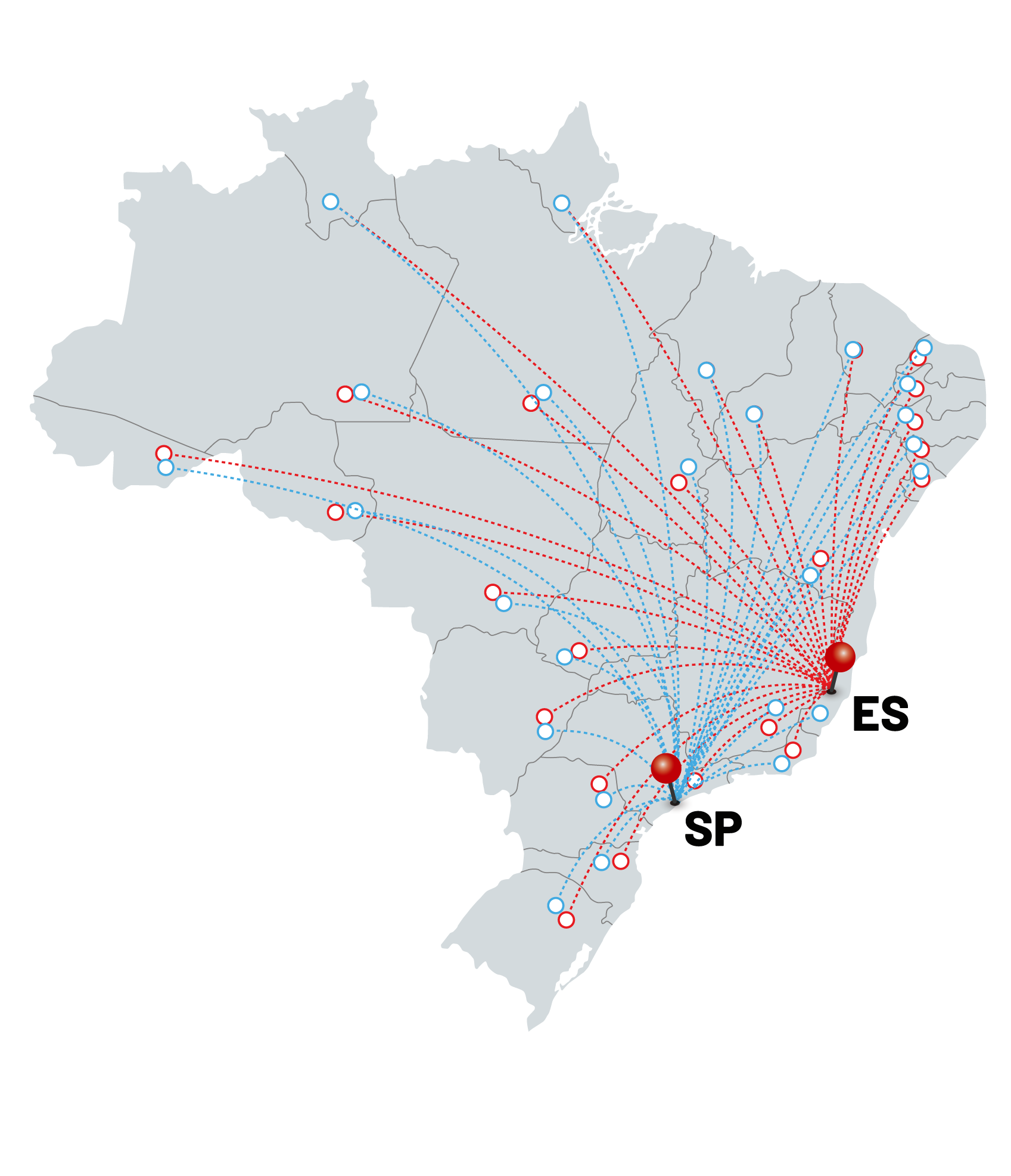Cobertura nacional Transdta